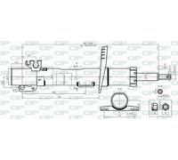SAB8540.31 OPEN PARTS Ammortizzatore per SEAT,SKODA,VW