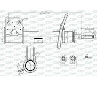 SAB8542.31 OPEN PARTS Ammortizzatore per CITROËN,DS,PEUGEOT