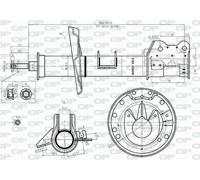 SAB8547.31 OPEN PARTS Ammortizzatore per CHRYSLER,FIAT,LANCIA