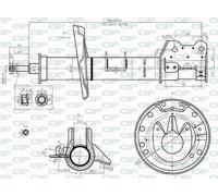 SAB8548.31 OPEN PARTS Ammortizzatore per CHRYSLER,FIAT,LANCIA