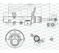 SAB8549.31 OPEN PARTS Ammortizzatore per PEUGEOT