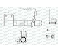 SAB8555.31 OPEN PARTS Ammortizzatore per PEUGEOT
