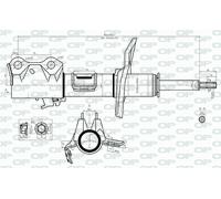 SAB8558.31 OPEN PARTS Ammortizzatore per TOYOTA