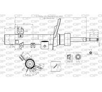 SAB8570.31 OPEN PARTS Ammortizzatore per PEUGEOT