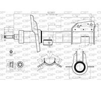 SAB8576.31 OPEN PARTS Ammortizzatore per CHRYSLER,LANCIA