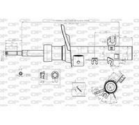 SAB8578.31 OPEN PARTS Ammortizzatore per CITROËN,DS