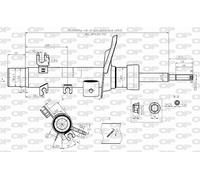 SAB8579.31 OPEN PARTS Ammortizzatore per CITROËN,DS