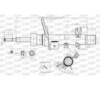 SAB8580.31 OPEN PARTS Ammortizzatore per CITROËN,DS