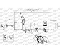 SAB8601.31 OPEN PARTS Ammortizzatore per PEUGEOT