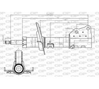 SAB8622.31 OPEN PARTS Ammortizzatore per MERCEDES-BENZ,RENAULT