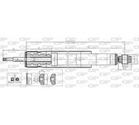 SAB8633.32 OPEN PARTS Ammortizzatore per FIAT,SUZUKI