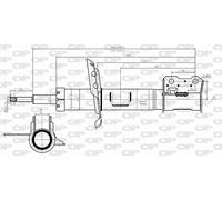 SAB8649.31 OPEN PARTS Ammortizzatore per OPEL,VAUXHALL