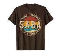 Saba l'Uomo Il Mito la Leggenda Maglietta, Uomo, Marrone, S