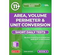 Saba Safdar Area, Volume, Perimeter & Unit Conversion (Tascabile)