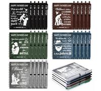 Sabary 20 Sets Fathers Day Gift Bible Verse Notebooks Bulk with Notes Pens Man of God Gift for Church Pastor Gadget Stuffers Husband Fathers Day Party Decoration Favors (Religious)