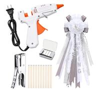 Sabary Homecoming - Kit di pistola per colla a caldo, 30 bastoncini di cucitrice portatile e 1000 graffette per il ritorno a casa, fai da te, artigianato scolastico