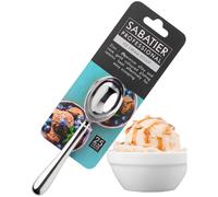 Sabatier Cucchiaio in alluminio per gelato, accessorio cromato per affrontare dessert surgelati, lavabile in lavastoviglie, strumento adatto per fare palline di melone e altra frutta