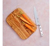 Sabatier - IDEAL TOQUE BLANCHE Coltello da Chef 100% Forgiato - Prodotto in Francia - 20 cm - Lama e Rivetti in Acciaio Inox - Ideale per Tritare, Affettare e Sminuzzare con Precisione