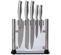 SABATIER Rousselon Fujo Blocco Acrilico con 5 Pezzi coltelli Oryx, Multicolore