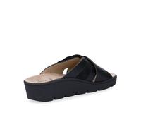 Sabatini Ciabatte a fasce incrociate in pelle con zeppa 4cm