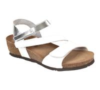 SABATINI SANDALI TRIVELCRO DONNA ESTATE 4013 T5628 EMANUELA BIANCO - ARGENTO