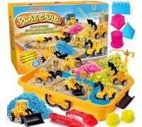 Sabbia Cinetica per Bambini, Kit di Costruzione Sabbia con 1.8 KG Sabbia Magica, Giocattoli Sensoriali Giochi Sabbia Regalo per Ragazzi e Ragazze 3-12 Anni