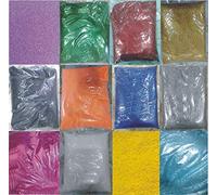 SABBIA COLORATA BUSTE DA 1 KG. ORO, BIANCO, NERO, ROSSO, VERDE, ARANCIONE, FUCSIA, GIALLO, VIOLA, AZZURRO, BLU
