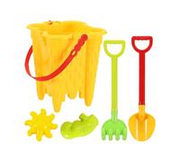 Sabbia Colori Chiari E Giochi D'acqua Con Pala E Stampi Di Sabbia Per Bambini E Amanti Della Natura