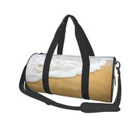 Sabbia Con Conchiglie Di Mare, Borsone da viaggio di grande capacità Borsa rotonda Borsa da viaggio sportiva Borsa da viaggio Borsa da fitness