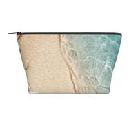 Sabbia Di Mare Con Stelle Marine, Borsa da toilette Borsa per trucco Borsa per cosmetici Borsa da toilette da viaggio portatile
