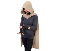 Sabbia Dune Mantello Mantello Deserto Deserto Deserto Chani Costume Cosplay Burning Man Festival Scialle Wrap Sciarpa Post Apocalitico, sabbia, taglia unica