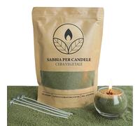 Sabbia per Candele con Stoppini Granelli di Cera Kit Candele Fai da Te Pearl