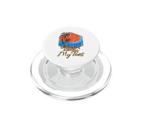 Sabbia tra le dita dei piedi divertente retrò Beach Life Donne PopSockets PopGrip per MagSafe