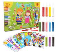 Sabbiarelli - Maxi Kit Art&Craft 5+ | Set di Sand Art con Soggetti Vari