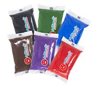 Sabbiarelli - Maxi Refill Dark | 6 Maxi Buste di Sabbia Colorata da 350 g