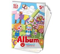 Sabbiarelli Sand-it For Fun - Album C'era una Volta: 5 Disegni da Colorare con la Sabbia (sabbia non inclusa), Gioco per Bambini Anni 5+