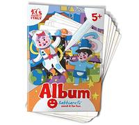 Sabbiarelli Sand-it For Fun - Album Cosa Faremo da Grandi: 10 Disegni da Colorare con la Sabbia, Gioco per Bambini Anni 5+