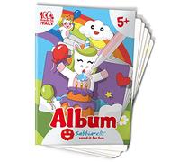 Sabbiarelli Sand-it For Fun - Album Gli Unicorni: 7 Disegni da Colorare con la Sabbia (sabbia non inclusa), Gioco per Bambini Anni 5+