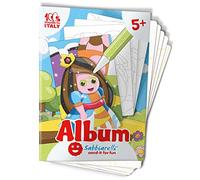 Sabbiarelli Sand-it For Fun - Album La fiaba del castello: 5 Disegni da Colorare con la Sabbia (sabbia non inclusa), Gioco per Bambini Anni 5+