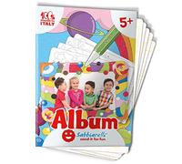 Sabbiarelli Sand-it For Fun - Album Le Cornici Portafoto: 5 Fogli Adesivi da Colorare con la Sabbia (sabbia non inclusa), Gioco per Bambini Anni 5+