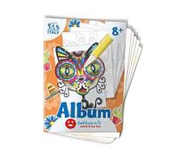 Sabbiarelli Sand-it for Fun - Album Mexicolors: 5 Disegni da Colorare con la Sabbia (Sabbia Non Inclusa), Adatto per Bambini Anni 8+