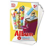 Sabbiarelli Sand-it For Fun - Album Segnalibri Bookfriends: 15 Segnalibri da Colorare con la Sabbia (sabbia non inclusa), Gioco per Bambini Anni 5+