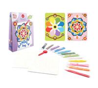 Sabbiarelli Sand-it For Fun - Bag Mandala | Mini Kit di Sand Art a Tema Mandala 100% Made in Italy con Sabbia Colorata e Disegni Adesivi | Lavoretti Creativi Bambino 5-6-7-8-9-10-11-12 anni