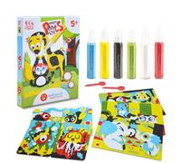 Sabbiarelli Sand-it For Fun - Kit Crazy Pets Cuccioli burloni - Set Lavoretti Creativi: Colora con la Sabbia gli animali, Regalo di Compleanno Bambini Anni 5+