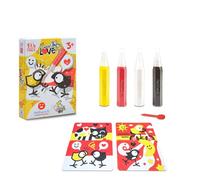 Sabbiarelli Sand-it For Fun - Kit Gli animali del cuore Tweet&Love PENNUTI SKIZZATI - Set Lavoretti Creativi: Crea e Colora con la Sabbia, Regalino di Compleanno Bambini dai 3 ai 6-9 anni