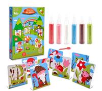 Sabbiarelli Sand-it For Fun - Kit Gli gnomi - Set Lavoretti Creativi: Colora con la Sabbia e Scatena la tua Fantasia, Regalo di Compleanno Bambini Anni 3+