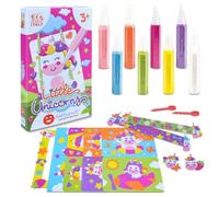 Sabbiarelli Sand-it For Fun - Kit Little Unicorns - Set Lavoretti Creativi: Crea e Colora con la Sabbia gli Unicorni, Regalo di Compleanno Bambini e Bambine dai 3 ai 6-9 anni