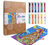 Sabbiarelli Sand-it For Fun - Sandpainting Set Mandala Gatto, Attività Artistica e Rilassante con Sabbia Colorata, Sand Art per Ragazzi e Adulti, Idea Regalo Creativa di Compleanno o Natale