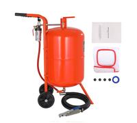 Sabbiatrice ad Alta Pressione Capacità Serbatoio 75,7L 60-110PSI 4 Ugelli