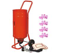 Sabbiatrice Aérogommeuse Mobile Su Rotelle 56,70L 90lb 41kg